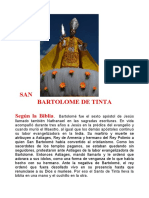 Histiria de San Bartolome de Tinta 2017