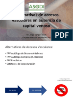 Alternativas de Accesos Vasculares en Ausencia de Capital Venoso