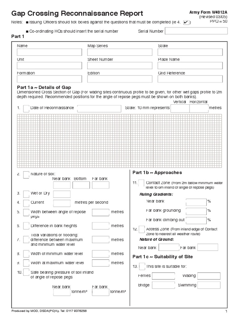 Gap Crossing Reconnaissance Report | PDF