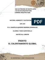 Ensayo - Calentamiento Global