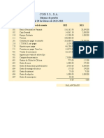 Balance de Prueba Comparativo 2022-2021 Con 3-3