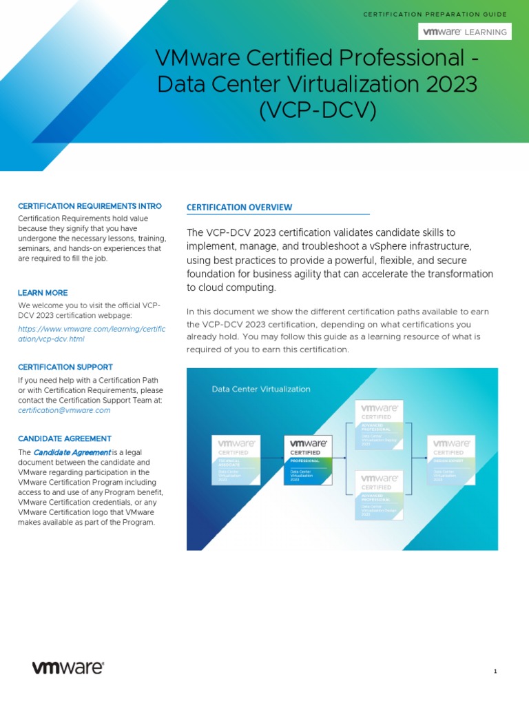 VMW VCP DCV Certification Preparation Guide | PDF | Certification ...
