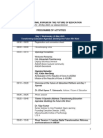 ASCC R&D Platforms (Future of Education) Regional Online Forum - Programme V16