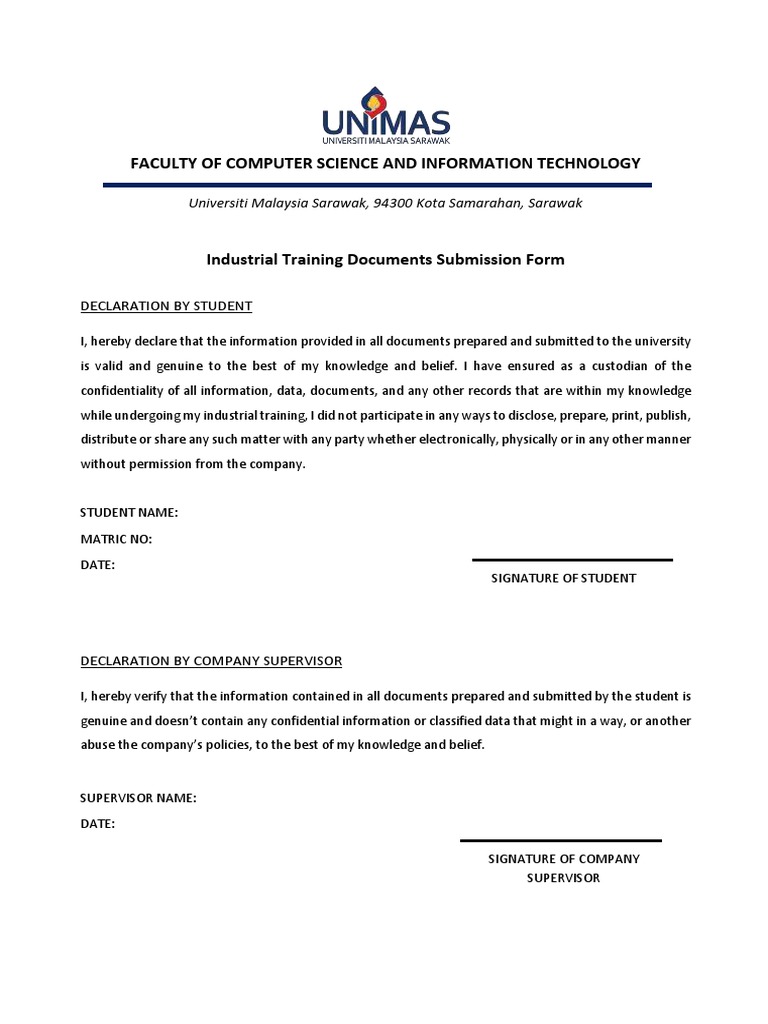 DECLARATION STATEMENT Form | PDF