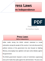 Press Laws Before Independence-1