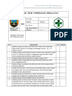 Daftar Tilik Sterilisasi Peralatan