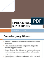 I.pola Kegiatan Dunia Bisnis