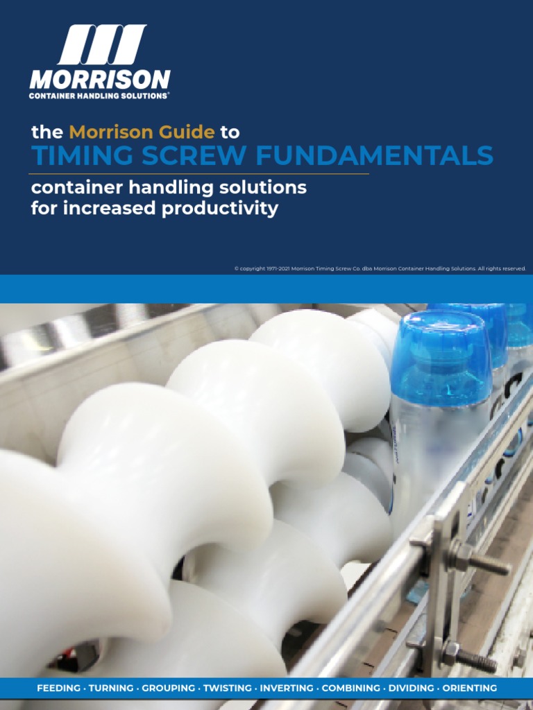 Timing Screw Fundamentals Download Free Pdf Screw Manufactured Goods