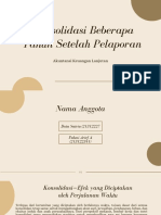 Kelompok 9 - Konsolidasi Beberapa Setelah Pelaporan