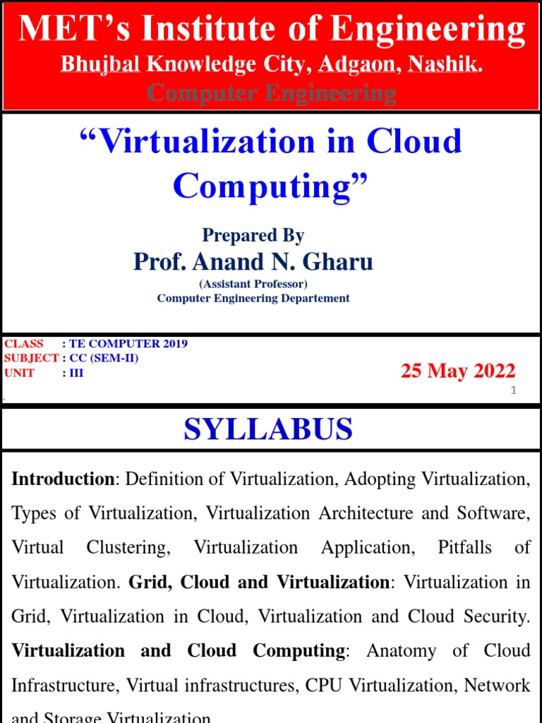 Final Unit Iii Cc 2022 Pdf Virtualization Cloud Computing