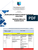 RPT Bahasa Melayu Tahun 1 SK API API 2023 2024