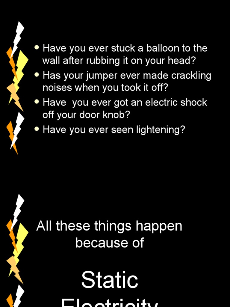 1static Electricity PDF Electric Charge Atoms