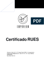 Certificado Rues