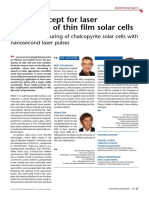 B. Stegemann - 2012 - Novel Concept For Laser Patterning of Thin Film Solar Cells