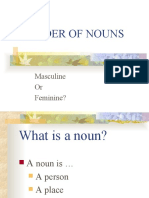 Gender of Nouns