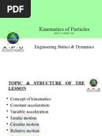 Chapter 5 Kinematics of Particles