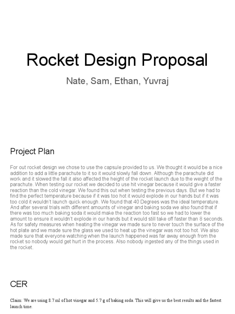 Optimal Pressure Bottle Rocket Design | PDF | Rocket | Physical Sciences
