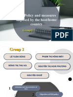 FDI Policy and Measures Imposed Group 2