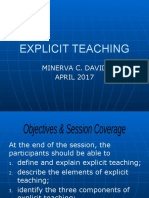 Explicit Teaching 6MINE