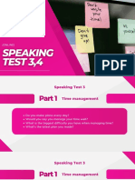 Speaking Tests 3,4