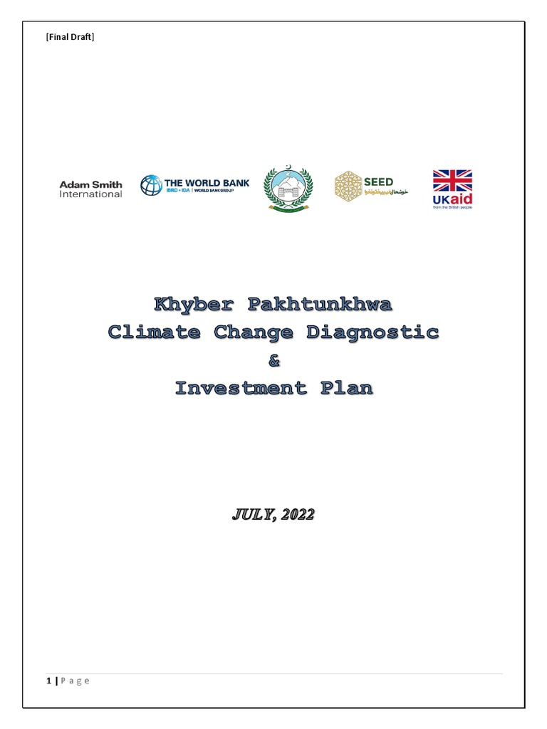 KP Climate Change Investment Plan | PDF | Climate Change Mitigation ...
