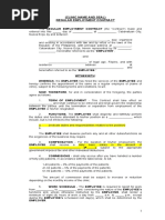 Regularization Contract for Employees | PDF | Employment | Private Law