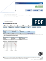 MPZ2012S102JTD25 - TDK - 0805 - Ferrite Beads