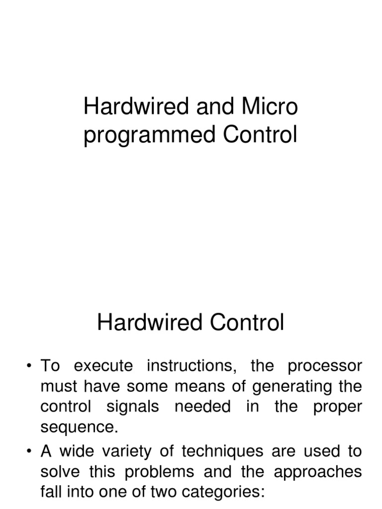 Control Unit PDF Instruction Set Subroutine