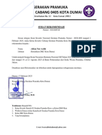 Surat Kwarcab 2023-009 Rekomendasi Sangker Nasional Rainas Alfian