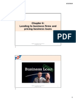 B01028 - Chapter 6 - Lending To Business Firms and Pricing Business Loans
