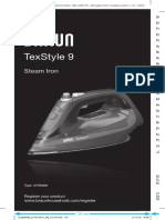 Braun TexStyle9 Iron SI 9148BK Instruction Manual