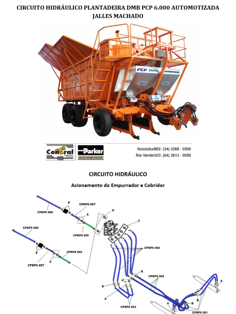 Circuito Hidráulico Plantadeira DMB PCP 6000 | PDF