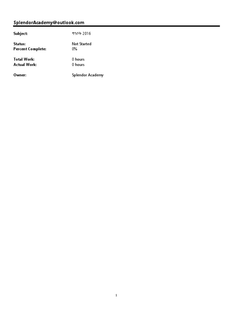 Microsoft outlook memo style pdf