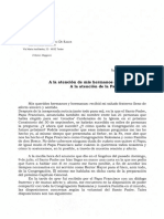 Carta del rector mayor