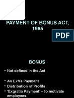 Payment of Bonus Act