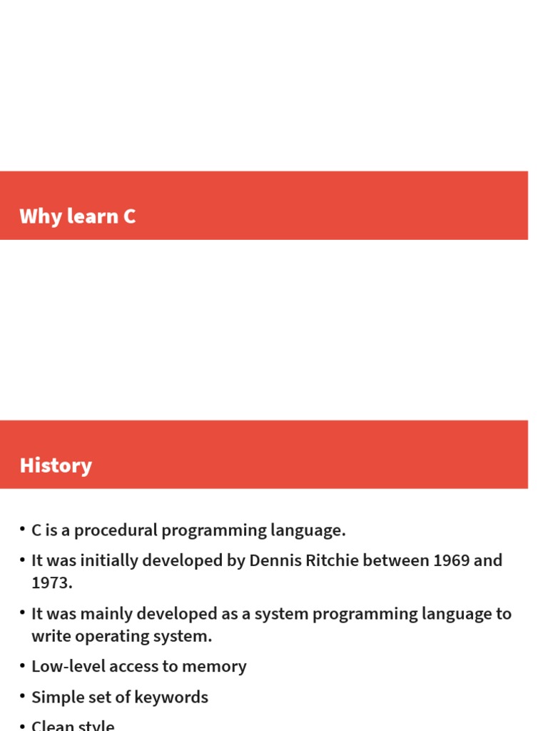 Why Learn C | PDF | Linux | Computer Programming