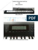 El-Panel Exchange Manual FOR Roland D-70