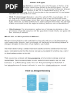 VMWARE THICK and THIN Disk