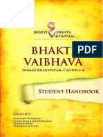 Bhaktivedanta - Vidyapitha - BHAKTI-VAIBHAVA Student Handbook