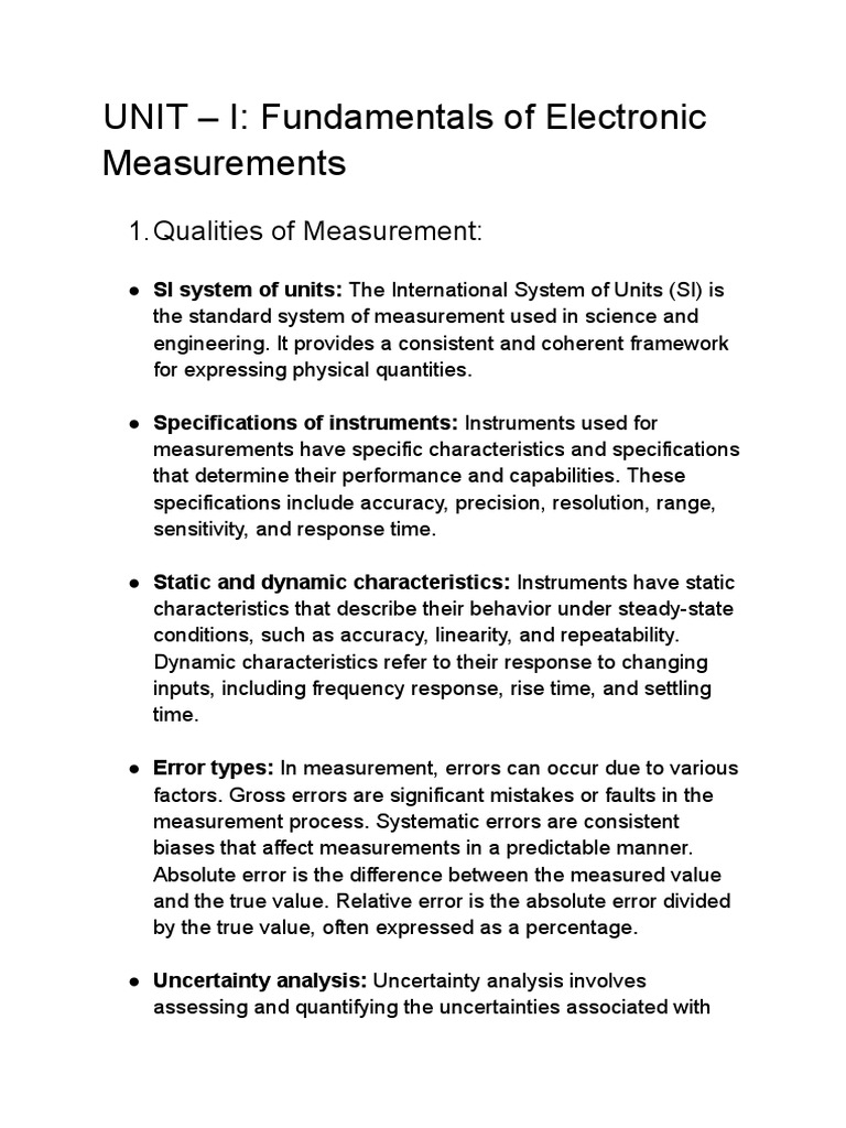 Instrumentation Notes PDF Power Supply Electrical Resistance And Conductance