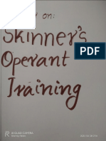 Skinners Operant Training