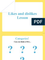 Likes and Dislikes Powerpoint