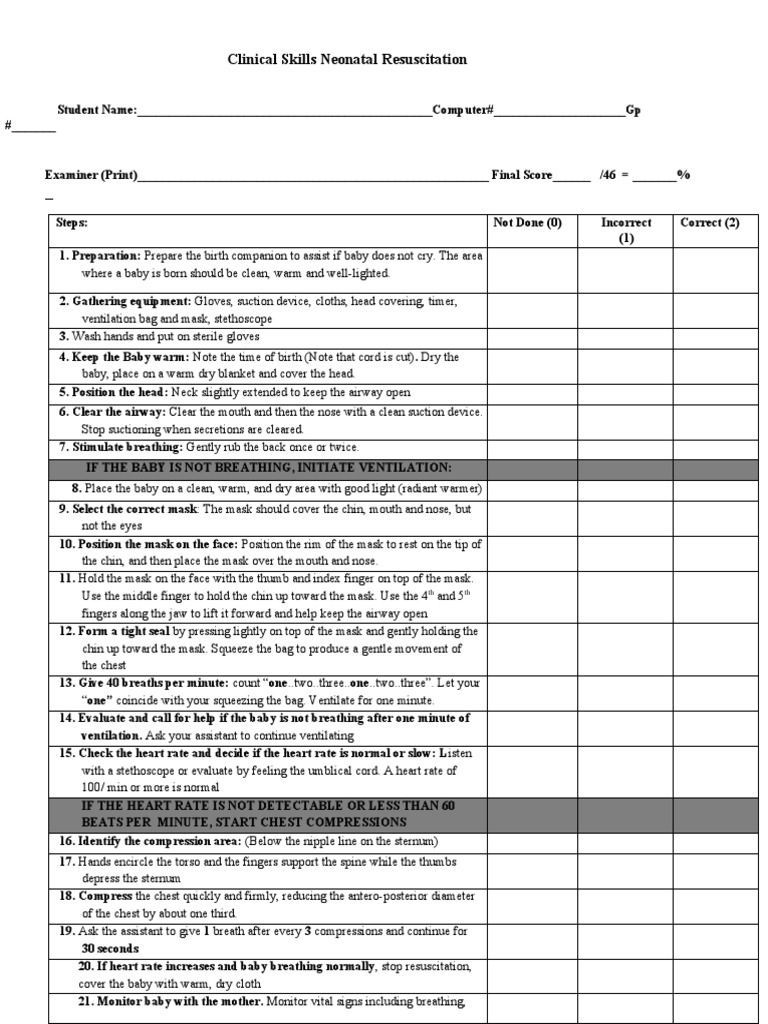 Neonatal Resuscitation | PDF | Cardiopulmonary Resuscitation | Thorax