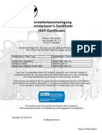 Kelvion Manufacturer Certificate AHRI En