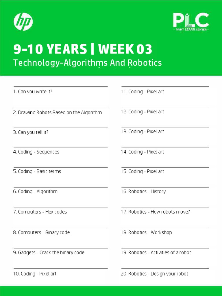 9 10 Week3 Technology Algorithmsandrobotics | PDF | Planets | Computing