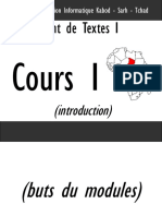 Cours1 - Introduction Traitement Textes CBM