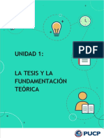 Unidad 1 La Tesis y La Fundamentacion Teorica