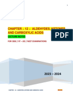 Lecture Notes Chapter-12-Aldehydes, Ketones & Carboxylic Acids