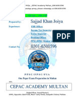 Pak Studies Notes_101-150 MCQs _CEPAC Academy Multan