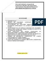 Projet de Politique Nationale Comite Scientifique Rapport Final 2023